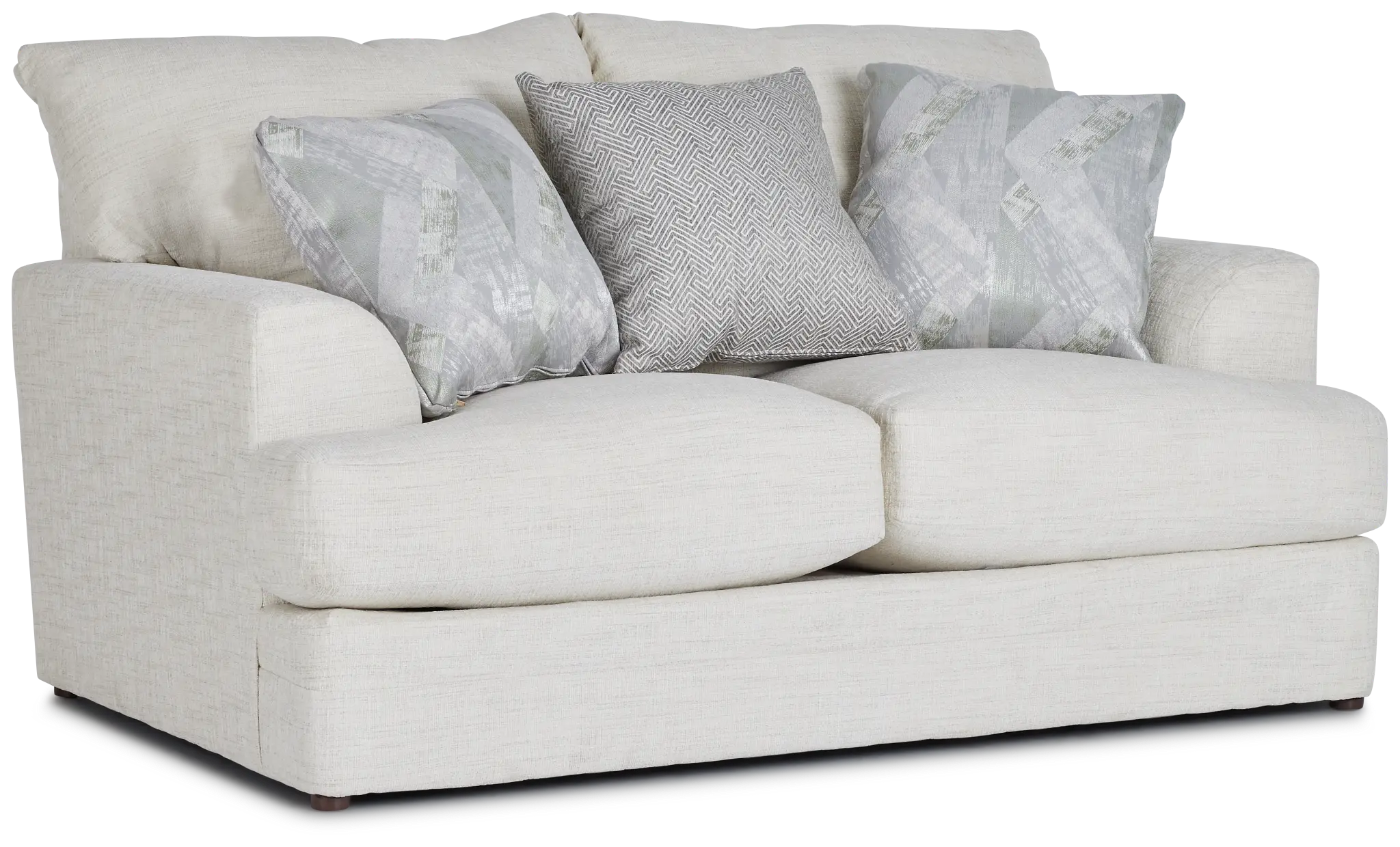 Hailey Light Beige Fabric Loveseat Hailey Light Beige Fabric Loveseat
