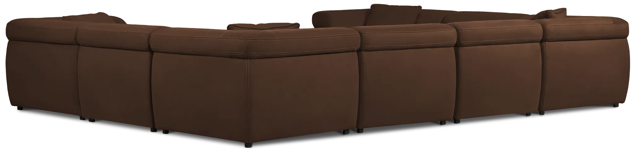 Aria Dark Brown Micro Immersive 8-piece Modular Sectional W/2 Speakers