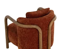 Marteen Orange Fabric Accent Chair