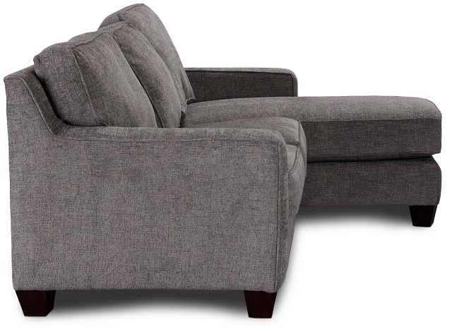 Andie Dark Gray Fabric Right Chaise Sectional (3)