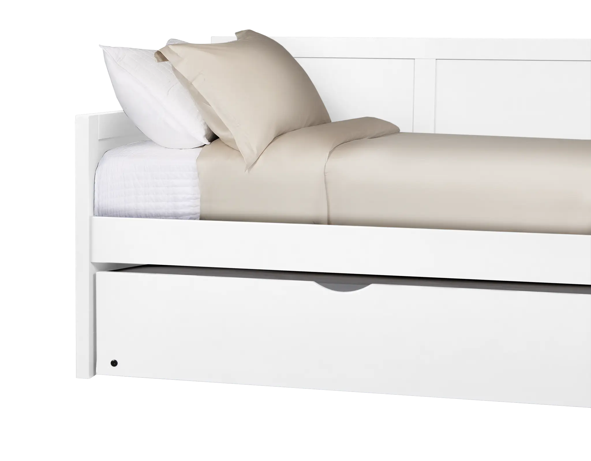 Charleston White Panel Trundle Bed Charleston White Panel Trundle Bed