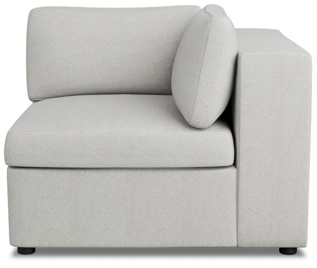 Destin Sutton Gray Fabric Corner Chair