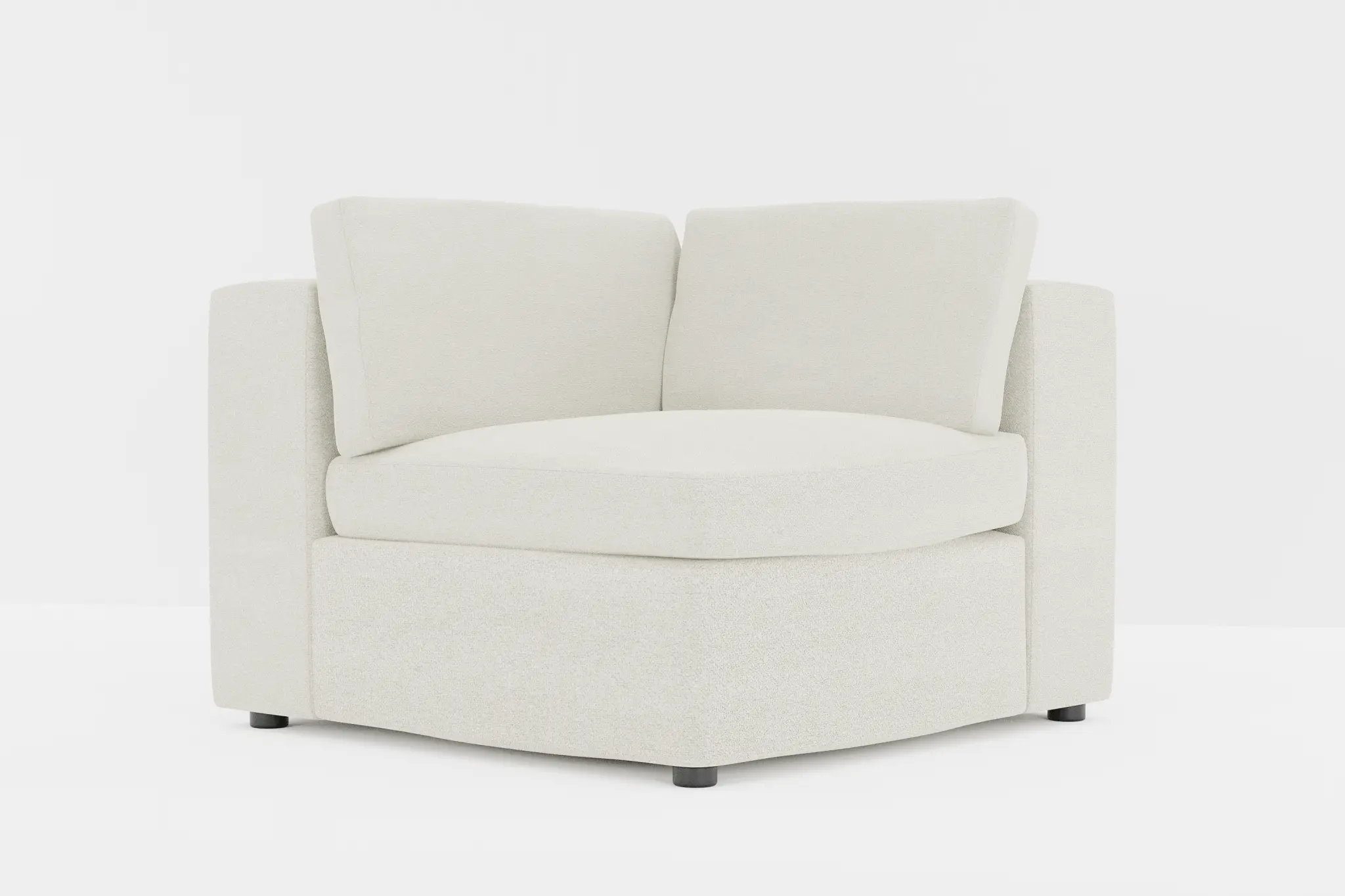 Destin Elite Ivory Fabric Corner Chair Destin Elite Ivory Fabric Corner Chair