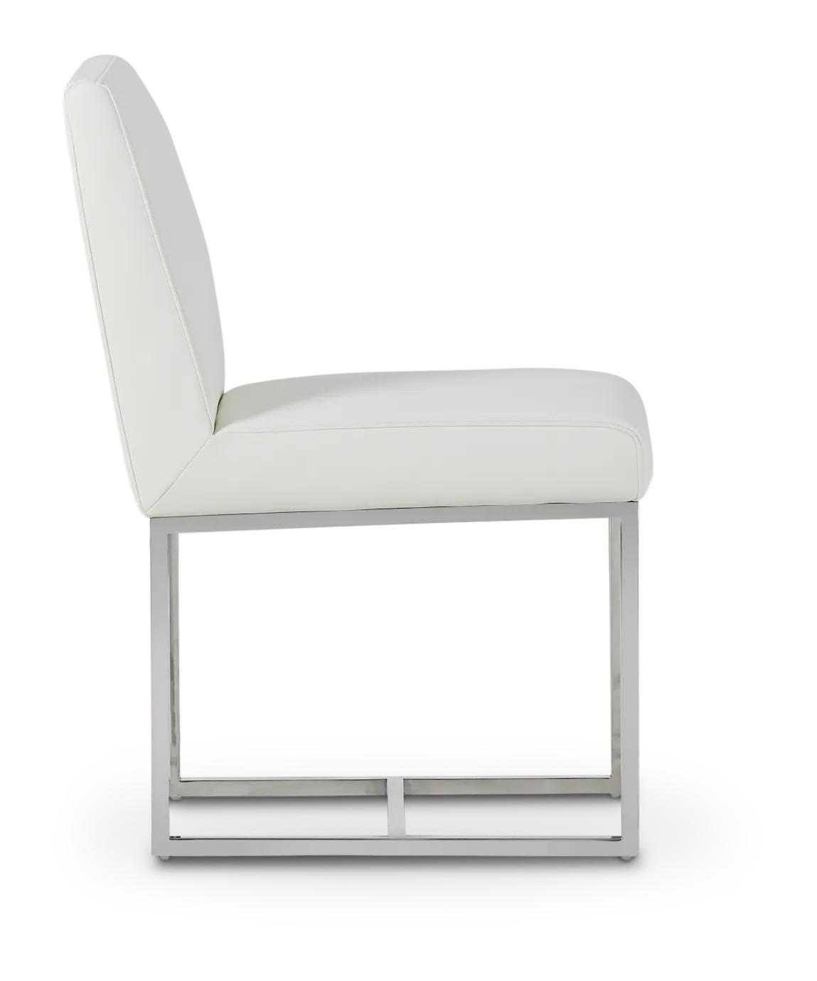 Miami White Micro Upholstered Side Chair