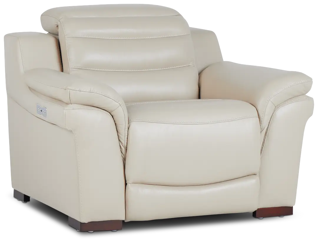 Sentinel Taupe Lthr/vinyl Power Recliner With Power Headrest Sentinel Taupe Lthr/vinyl Power Recliner With Power Headrest