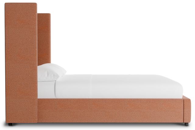 Captiva Sutton Orange 60" Upholstered Shelter Bed