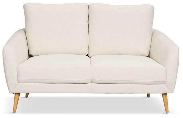 Layla Light Beige Fabric Loveseat