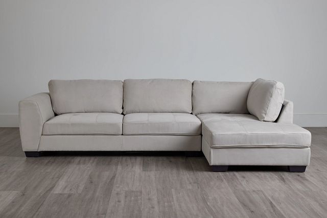 Perry Light Gray Micro Right Chaise Sectional (0)