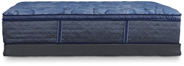 Serta Perfect Sleeper Cobalt Calm Plush Low-profile Mattress Set