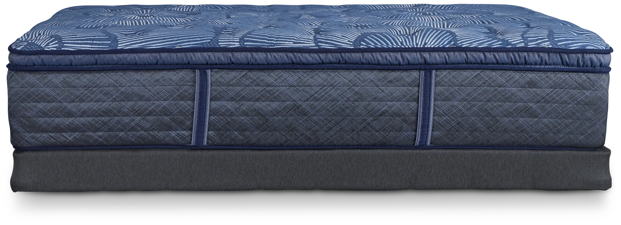 Serta Perfect Sleeper Cobalt Calm Plush Low-profile Mattress Set