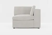 Destin Maguire Pewter Fabric Corner Chair