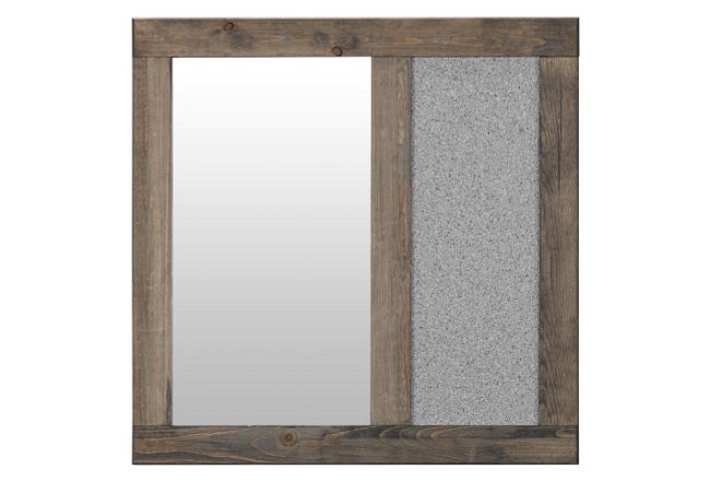 Cinnamon Gray Landscape Mirror