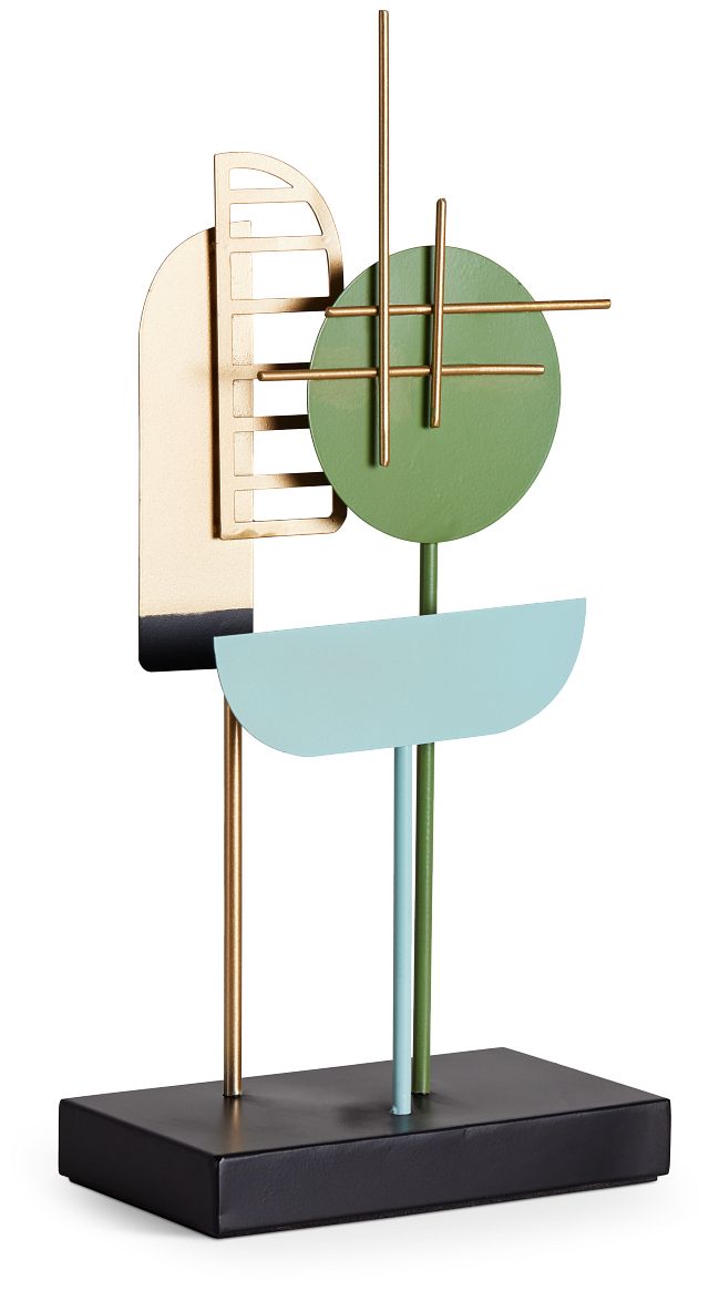 Fairplay Multicolored Metal Sculpture