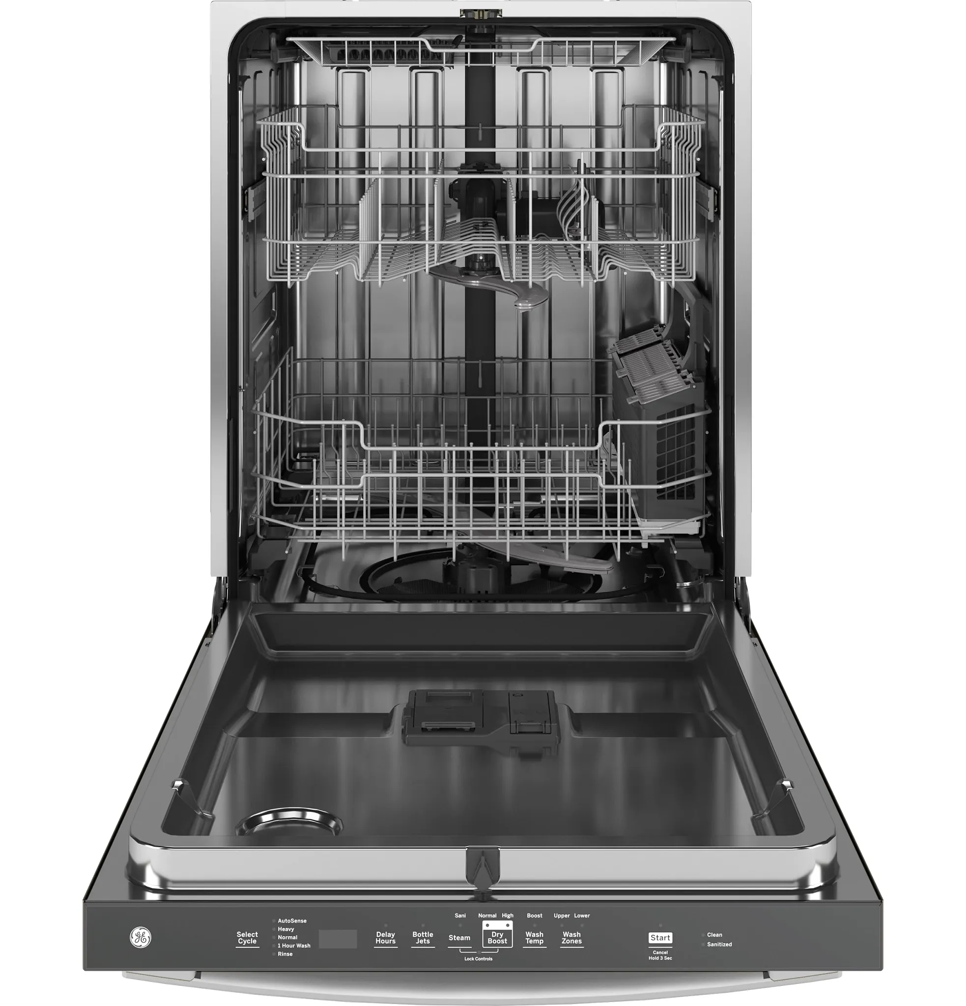 Ge 670 Series White Built In Dishwasher