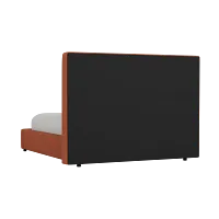 Grayton Elite Medium Brown 54" Upholstered Platform Bed