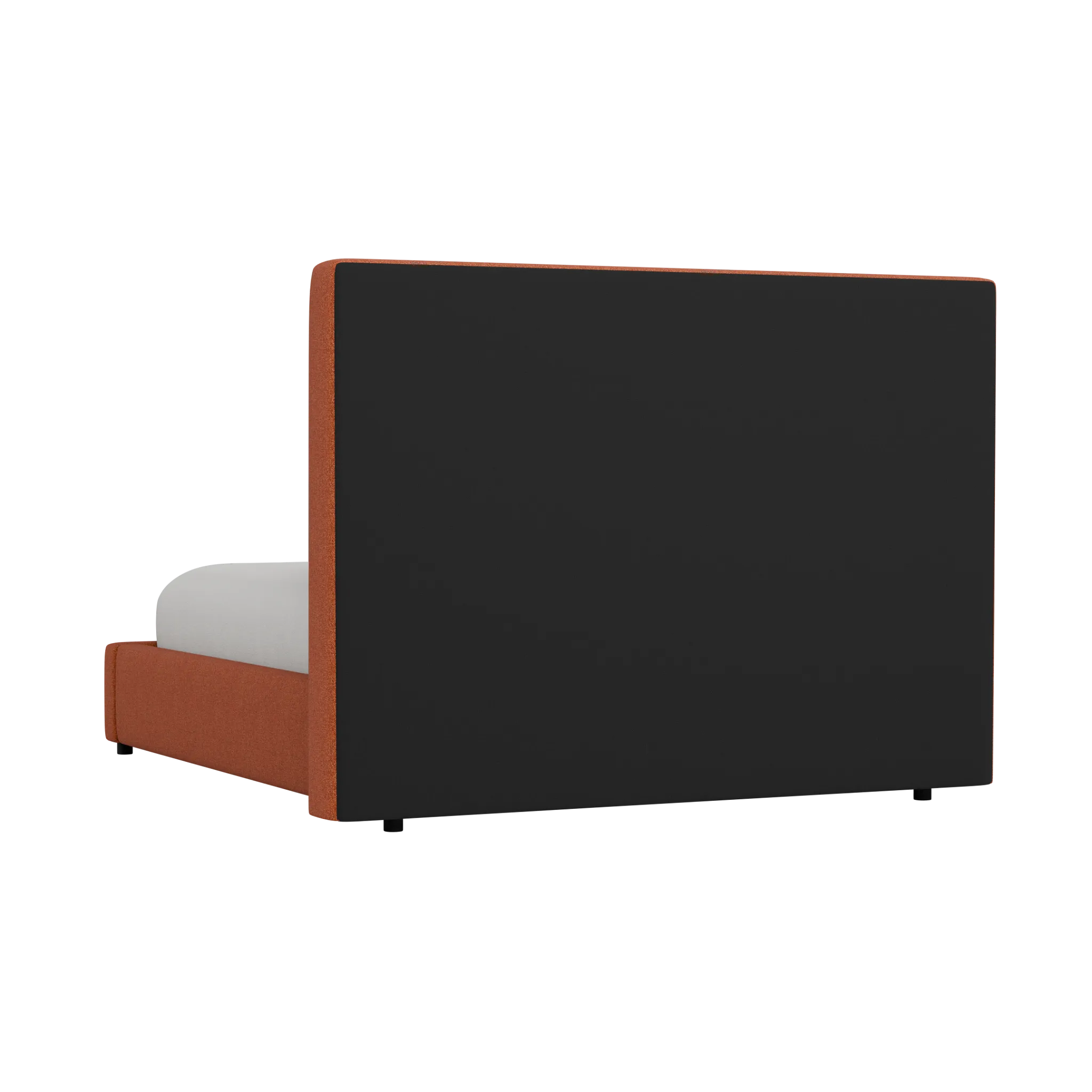 Grayton Elite Medium Brown 54" Upholstered Platform Bed