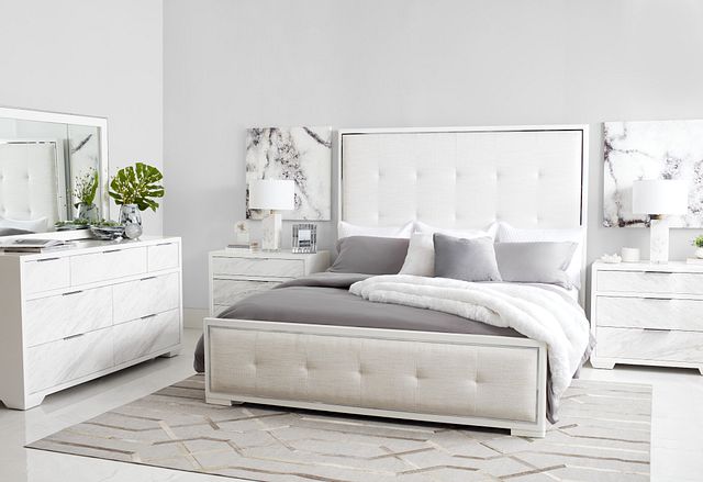 Ocean Drive White Marble Dresser