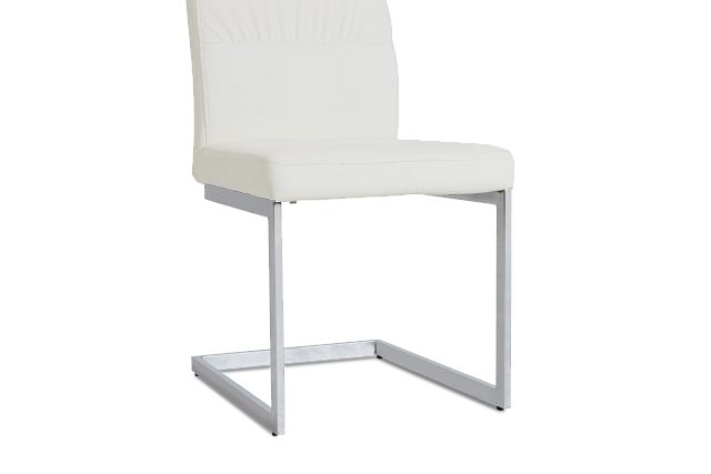 Bronx White Upholstered Side Chair