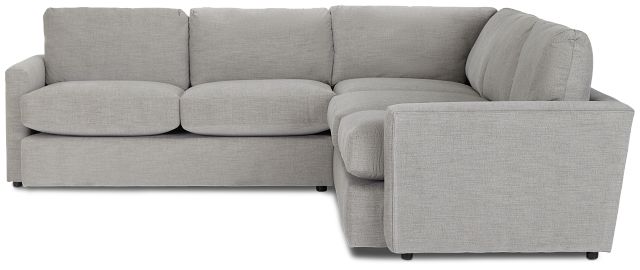 Noah Gray Fabric Small Two-arm Sectional (2)