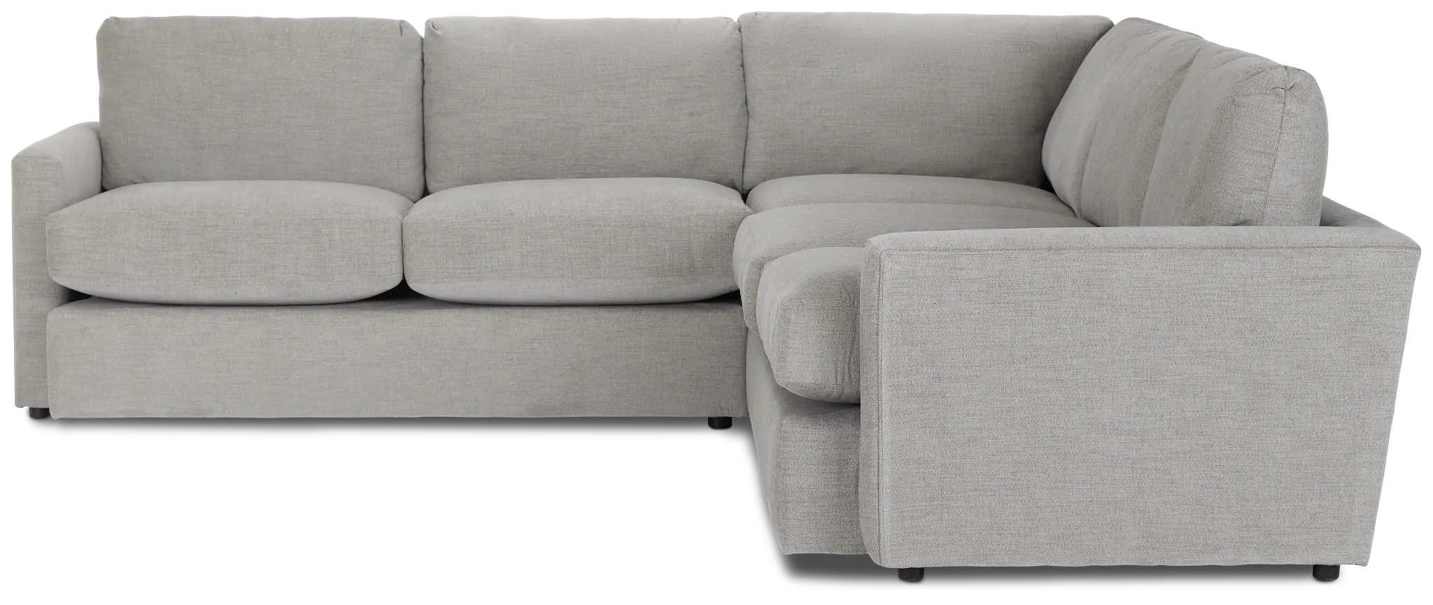 Noah Gray Fabric Small Two-arm Sectional Noah Gray Fabric Small Two-arm Sectional