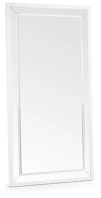 Bal Harbour White Floor Mirror