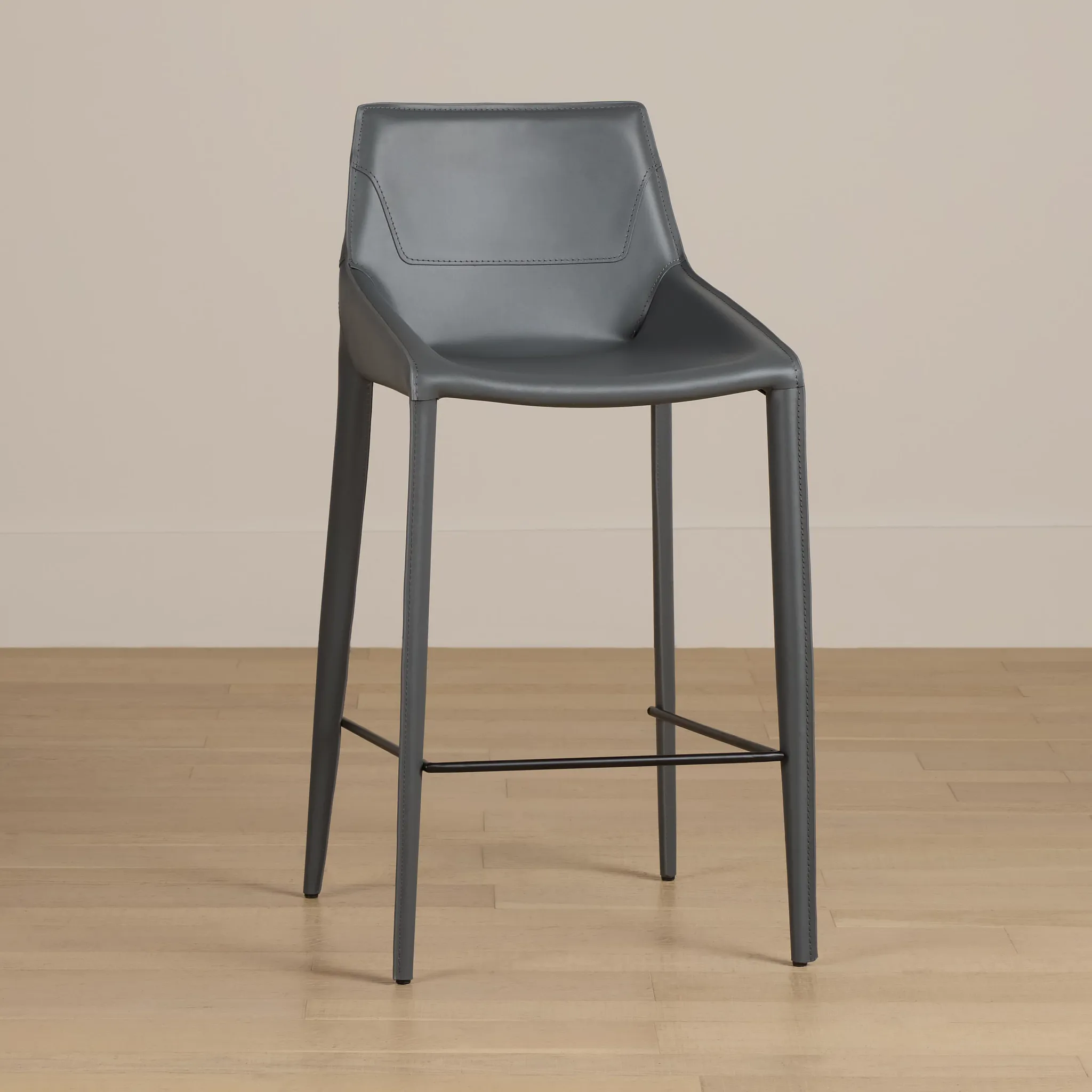 Wayne Gray 27" Upholstered Barstool