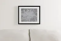 Draft Gray Framed Wall Art