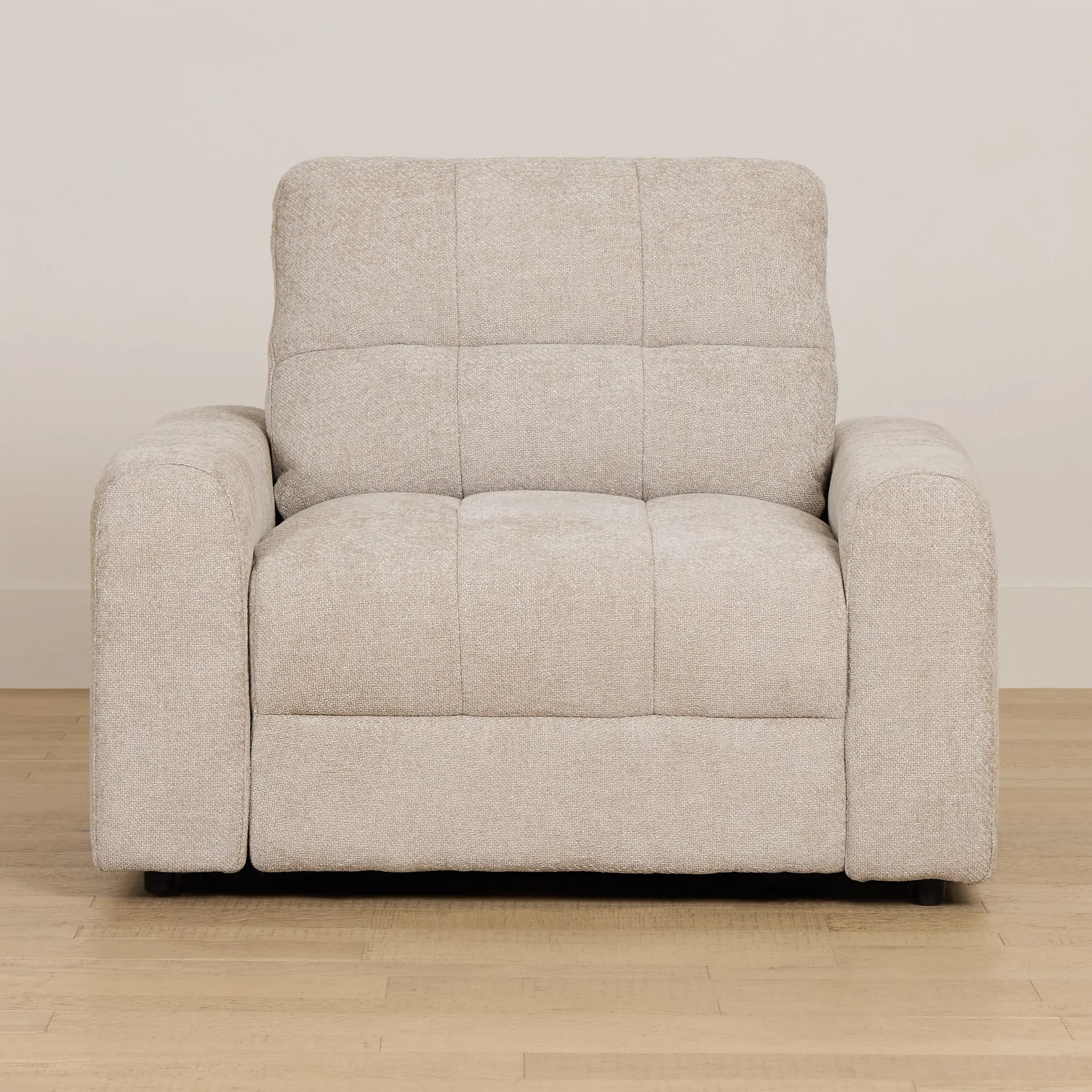 Hendrix Light Taupe Fabric Power Reclining Chaise