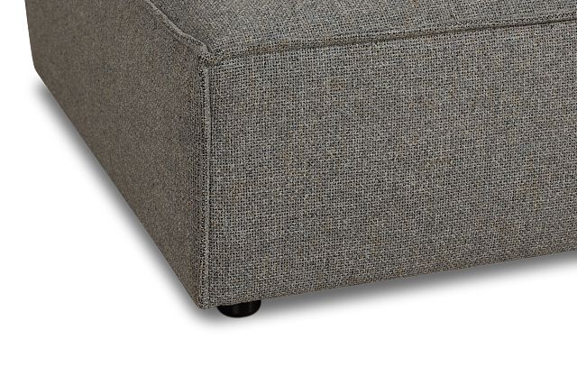 Tatum Gray Fabric Ottoman