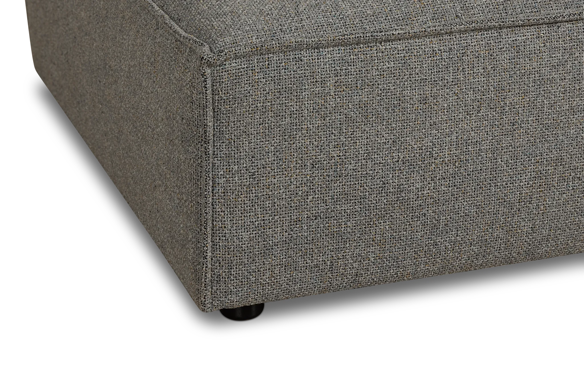 Tatum Gray Fabric Ottoman