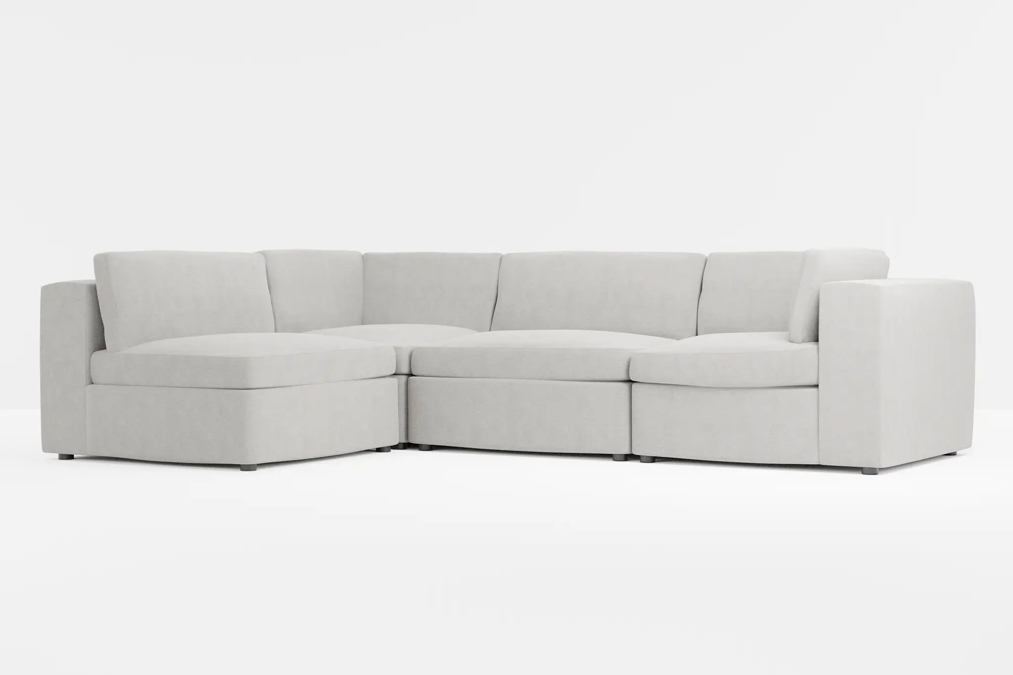 Destin Maguire Gray Fabric 4-piece Modular Sectional Destin Maguire Gray Fabric 4-piece Modular Sectional