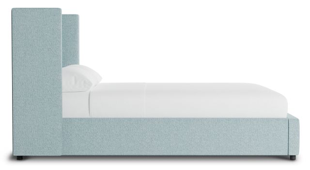 Captiva Elite Light Blue 48" Upholstered Shelter Bed