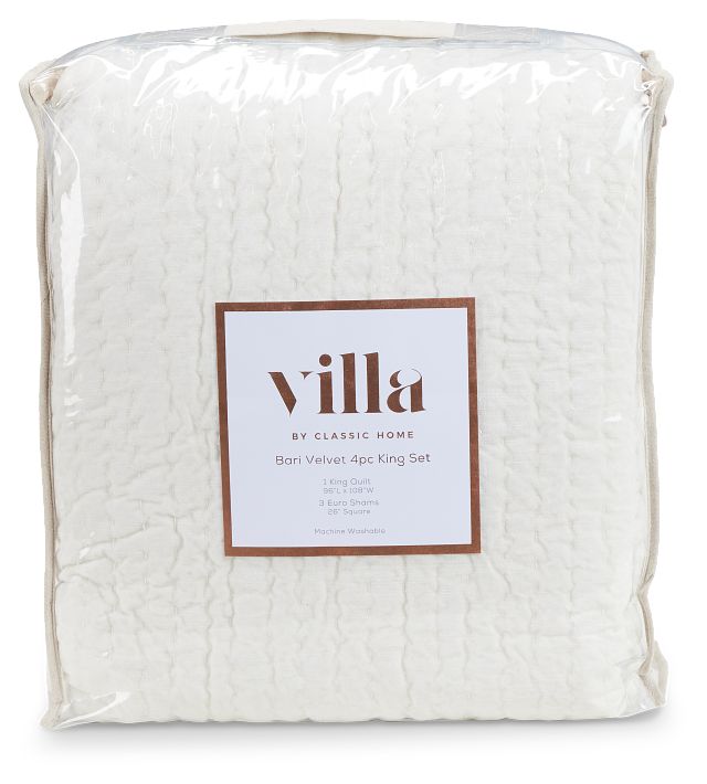 Barin White Coverlet Set
