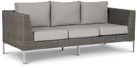 Tulum Gray Woven Sofa W/ 3 Cushion