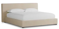 Grayton Sutton Beige 44" Upholstered Platform Bed