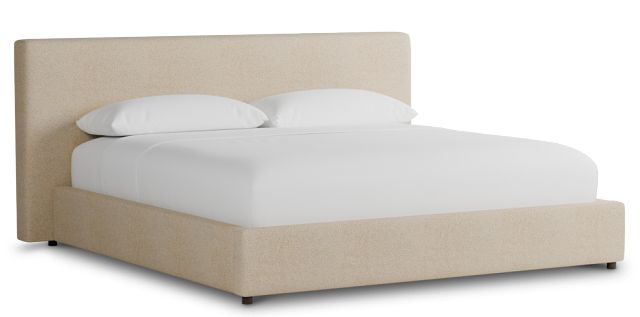 Grayton Sutton Beige 44" Upholstered Platform Bed
