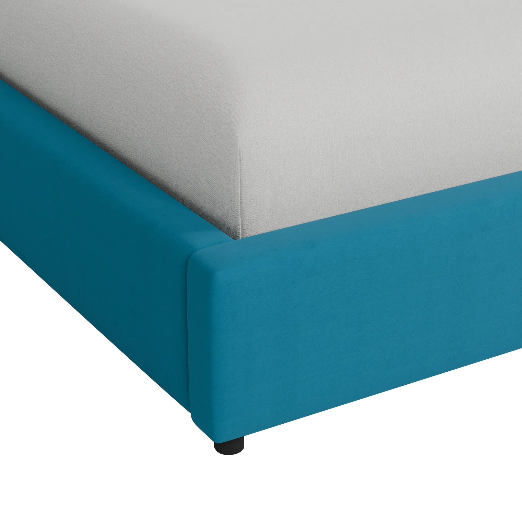 Grayton Joya Teal 54" Upholstered Platform Bed