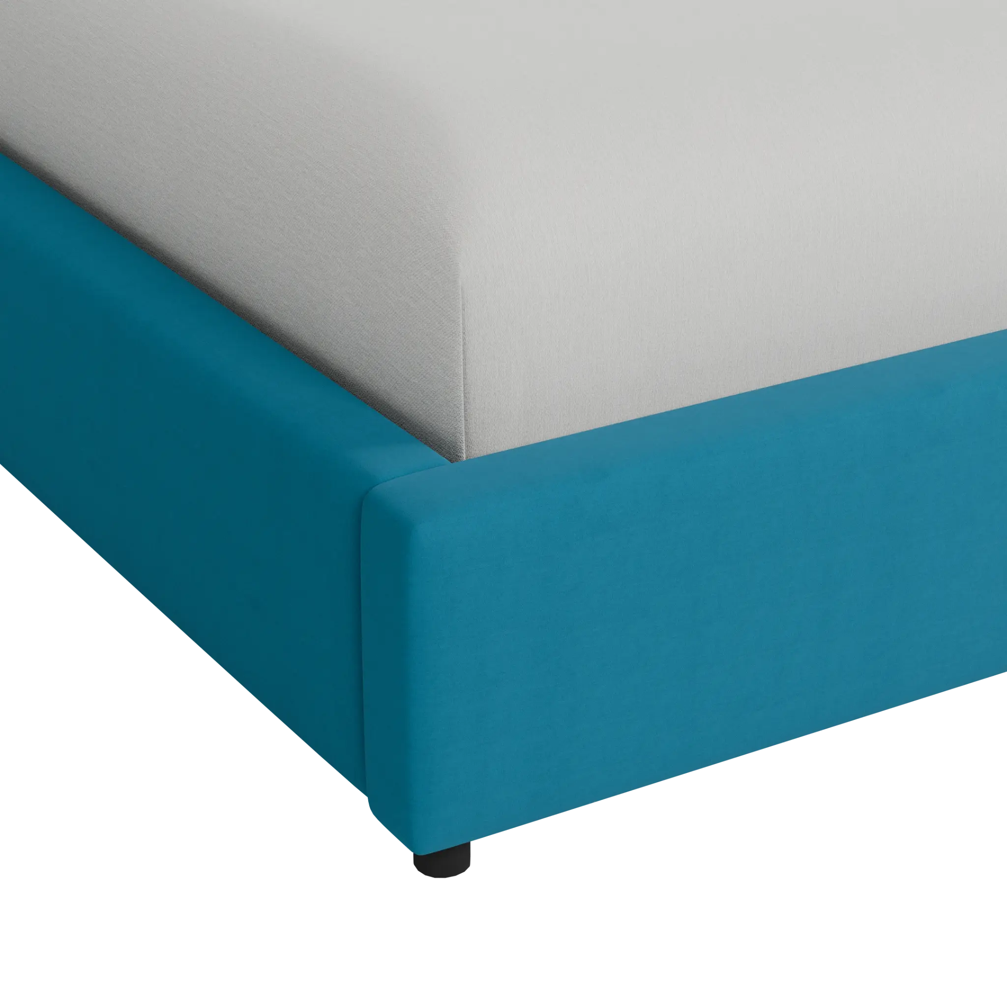 Grayton Joya Teal 54" Upholstered Platform Bed Grayton Joya Teal 54" Upholstered Platform Bed