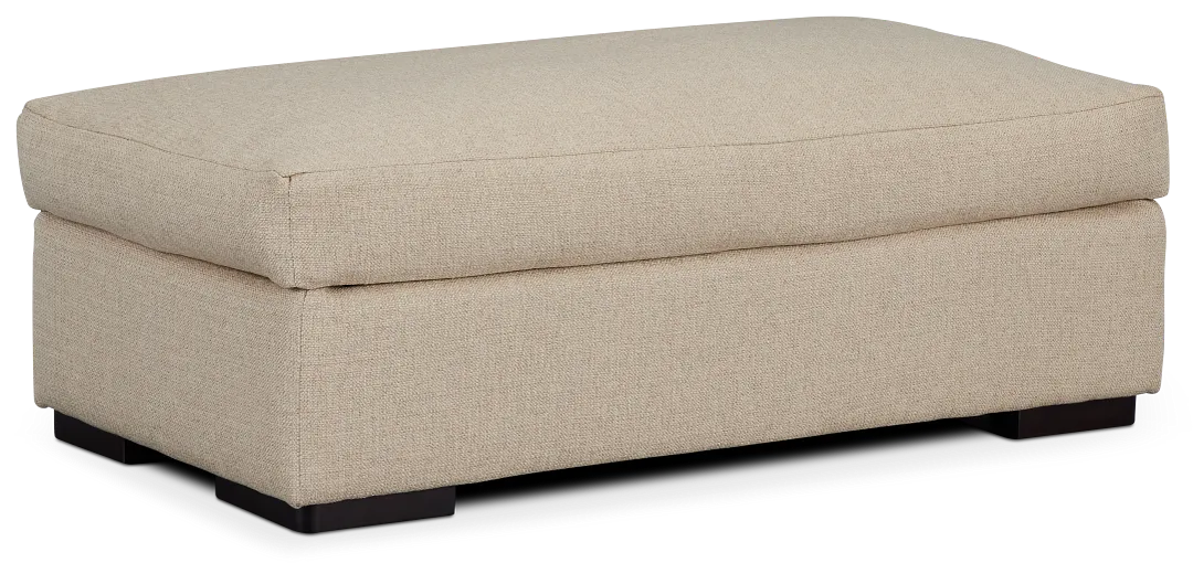 Veronica Khaki Down Ottoman