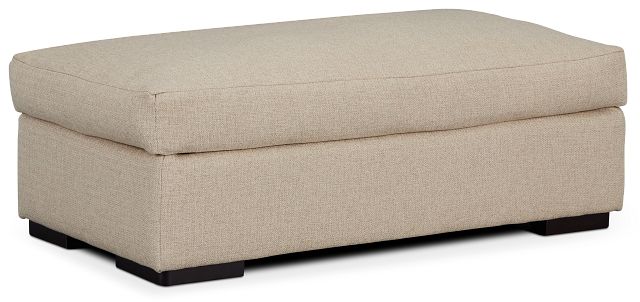 Veronica Khaki Down Ottoman