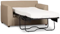 Tate Brown Fabric Cooling Memory Foam Sleeper