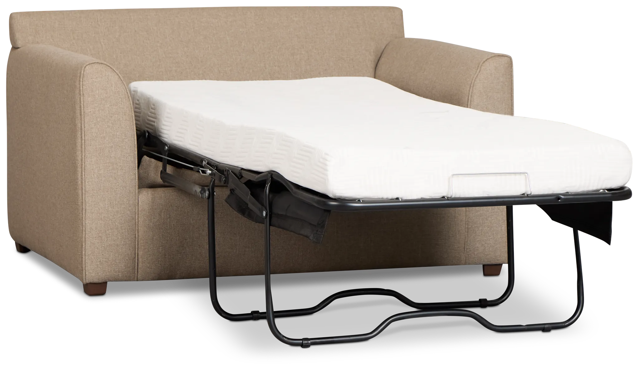 Tate Brown Fabric Cooling Memory Foam Sleeper