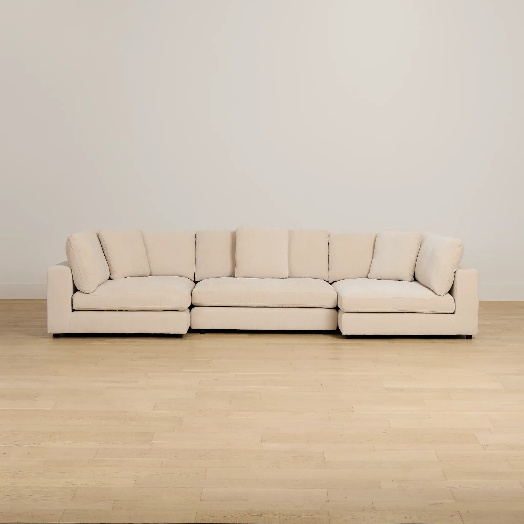 Lounge Light Beige Fabric Double Chaise Sectional Lounge Light Beige Fabric Double Chaise Sectional
