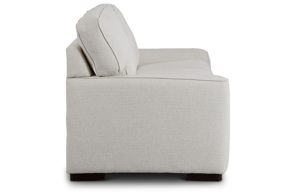 Austin White Fabric Memory Foam Sleeper