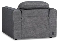 Ryland Dark Gray Fabric Power Recliner With Power Headrest