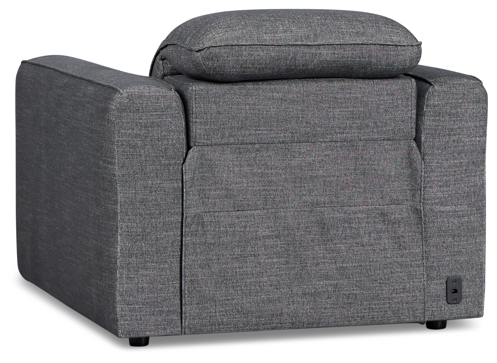 Ryland Dark Gray Fabric Power Recliner With Power Headrest