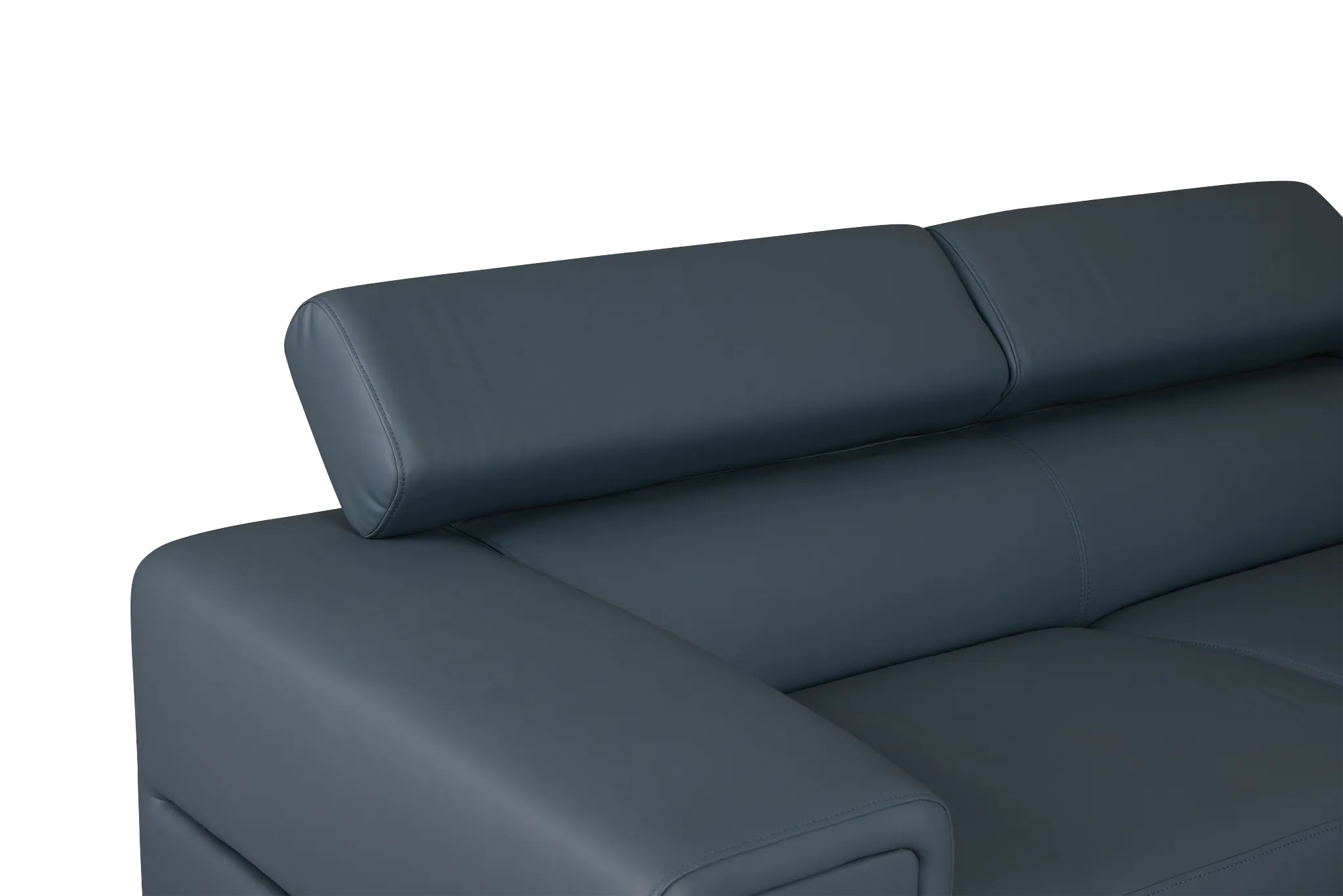 Drew Dark Blue Micro Right Chaise Sectional