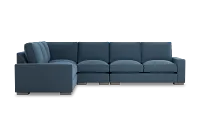 Edgewater Elite Blue Medium Two-arm Sectional