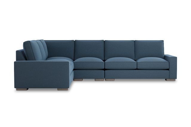 Edgewater Elite Blue Medium Two-arm Sectional