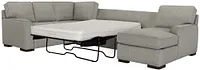 Austin Gray Fabric Right Chaise Innerspring Sleeper Sectional